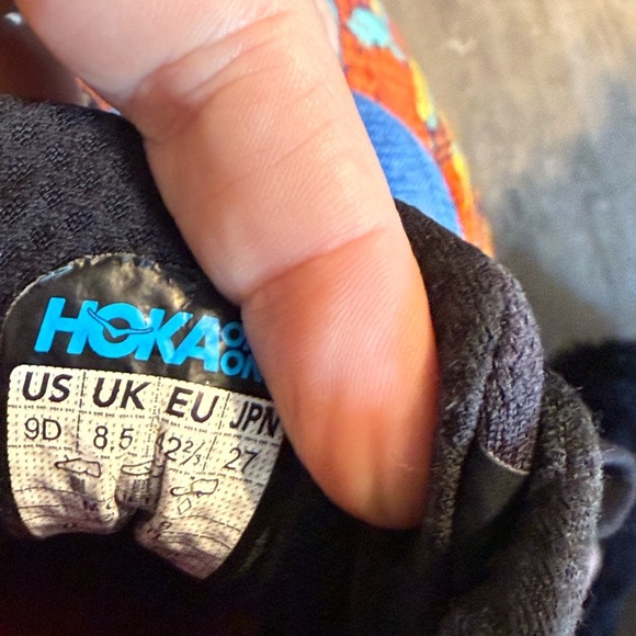 Hoka Blue and Yellow Running Shoes - Picture 7 of 7